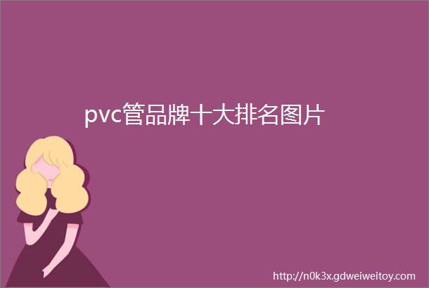 pvc管品牌十大排名图片
